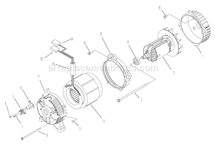 Page A Diagram and Parts List for 030330-0  Briggs and Stratton Generator